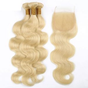 Blonde-613-Body-Wave-Human-Hair-Bundles-with-Closure