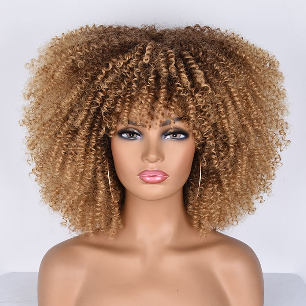 Short 33 27 Curly Synthetic Wig Janorm Beauty